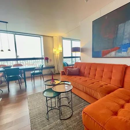 Panoramique Vue New Design Proche Tour Eiffel Paříž