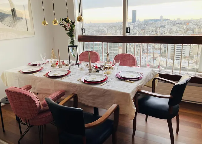 Panoramique Vue New Design Proche Tour Eiffel Apartment